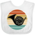 thumbnail image 3 of Inktastic French Horn Retro Music Sunset Boys or Girls Baby Bib, 3 of 4