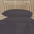 thumbnail image 3 of 100% Pure Egyptian Cotton 800 Thread Count Sheet Set, 4 Pc Set, Sateen Weave, Hotel Collection Soft Luxury Bedding, Fits Upto 21" Inch Deep Pocket (Dark Grey Solid, Twin Size), 3 of 5