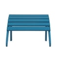 thumbnail image 2 of Classic Plastic Adirondack Outdoor Ottoman Footrest, Pacific Blue, 2 of 12