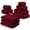 Burgundy, variant on IR Imperial Rooms Fleece Blanket Bulk Pack of 16 For Wholesale Soft Fluffy Washable Winter Bed Blanket & Throw Warm Cozy 60x80 Twin Size Navy Blue