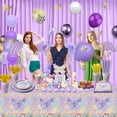 thumbnail image 7 of Butterfly Birthday Decorations - 166 Pcs Purple Butterfly Party Decorations Butterfly Plates, Napkins, Cups, Tablecloth and Straws for Butterfly Birthday Party Supplies, Serve 20, 7 of 7
