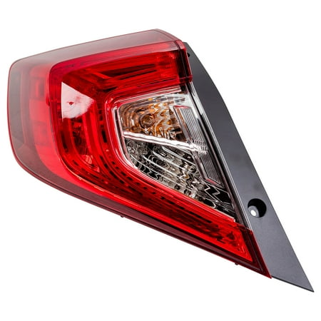 - 16-18 Honda Civic Sedan Drivers Tail Light Outer Left Rear Lamp Assembly 33550TBAA01