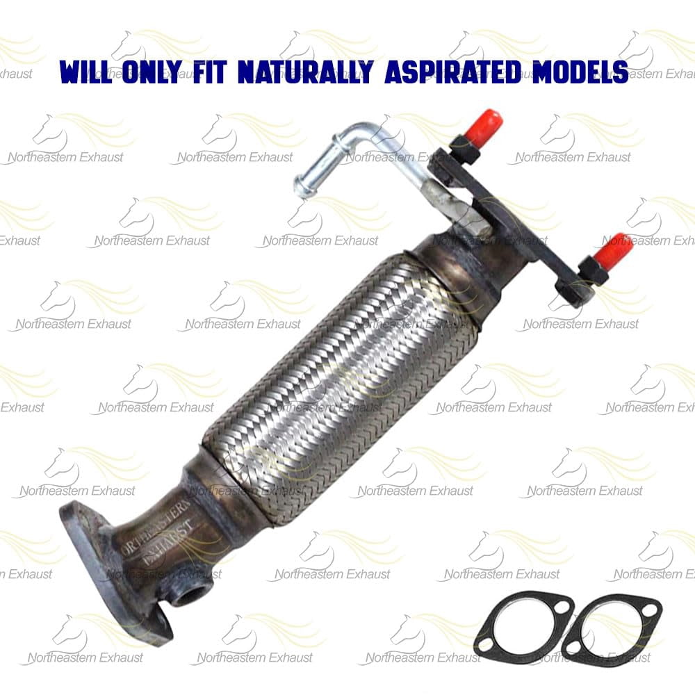 Northeastern Exhaust | Stainless Steel Exhaust Front Flex Pipe Fits 2012–2017 Hyundai Accent & Veloster 1.6L, 2012–2017 Kia Rio 1.6L | Direct-Fit Replacement