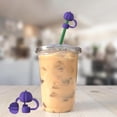thumbnail image 4 of Walbest 1/5Pcs Pumpkin Silicone Straw Cap Reusable Topper for 30/40 Oz Tumbler Cup Fall Thanksgiving Accessories Non-Slip BPA-Free Universal 10mm Straw Lid Protector, 4 of 8