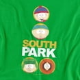 thumbnail image 2 of South Park Solid Circles Unisex Adult T-Shirt, Kelly Green, Small, 2 of 6
