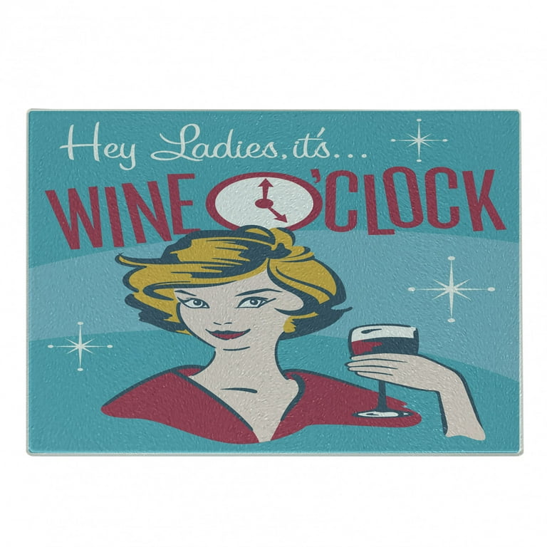 It's Wine O'Clock Mini Cutting Board