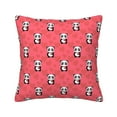 thumbnail image 1 of Square Throw Pillow Covers with Core, Cute Panda Love Background Pillows for Sofa Beds, 18" x 18" Multicolor, 1 of 9
