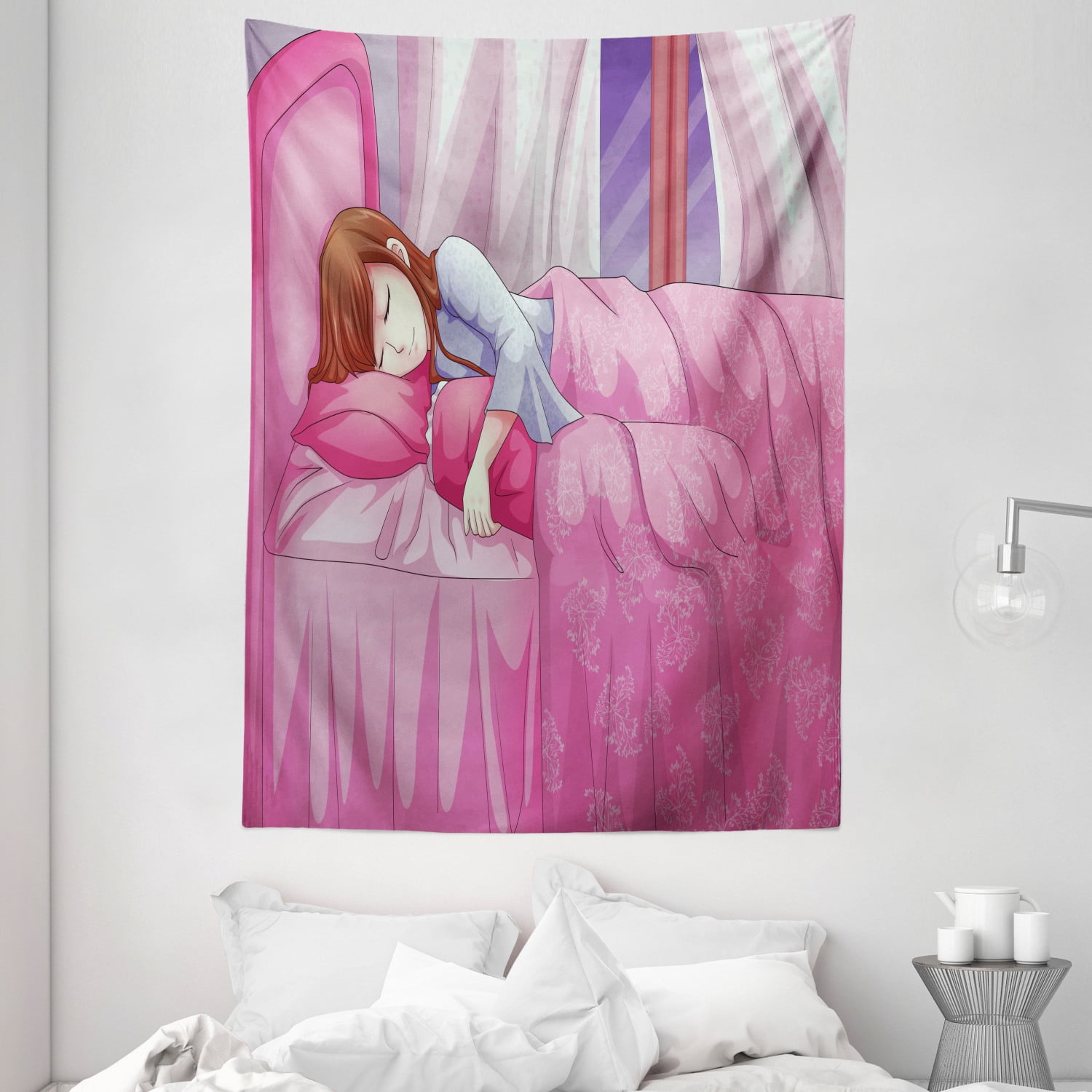 Anime Tapestry Cartoon Illustration Of A Sleeping Girl Japanese Culture Manga Themed Style Artwork Print Wall Hanging For Bedroom Living Room Dorm Decor 60w X 80l Inches Pink By Ambesonne Walmart Com Anime Tapestry Cartoon Illustration Of A Sleeping Girl Japanese Culture Manga Themed Style Artwork Print Wall Hanging For Bedroom Living Room Dorm Decor 60w X 80l Inches Pink By Ambesonne Walmart Com