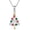 Christmas tree, variant on Breast Cancer Necklace 925 Sterling Silver Heart Boxing Gloves Pendant Pink Ribbon Hope Courage Fighter Necklace Gift for Women Survivors Awareness Month 2025