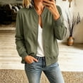 thumbnail image 2 of cocolona LightWeight Jackets for Women Solid Color Full Zip Casual Long Sleeve Lined Fall Trendy Outerwear, 2 of 7