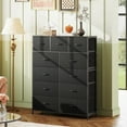 thumbnail image 4 of Tall Dresser for Bedroom, Fabric Dressers Storage Tower, Dresser & Chest of Drawers Organizer Unit with 11 Drawers, Storage Cabinet, Hallway, Closets, Steel Frame, Wood Top, 4 of 6