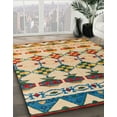 thumbnail image 2 of Ahgly Company Indoor Rectangle Abstract Yellow Abstract Area Rugs, 5' x 8', 2 of 6