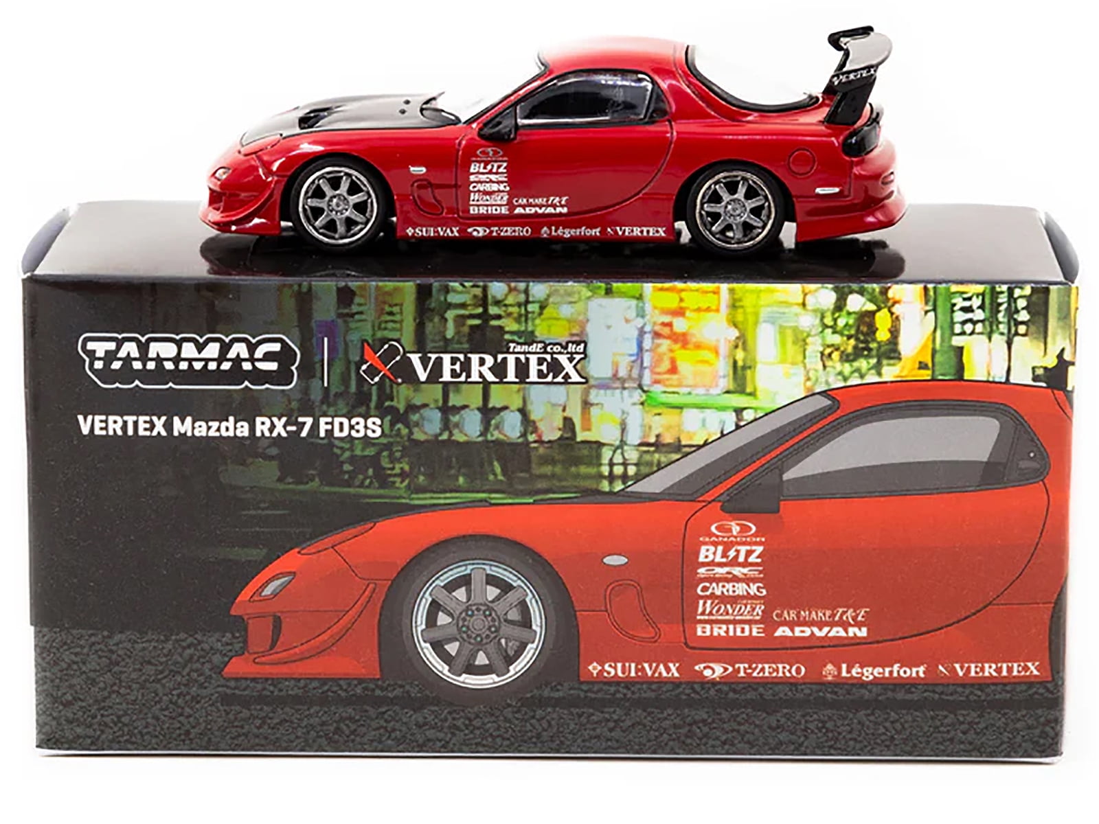 Tarmac Works VERTEX Mazda RX-7 FD3S - Red - Walmart.com Tarmac Works VERTEX Mazda RX-7 FD3S - Red - Walmart.com