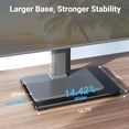 thumbnail image 3 of Swivel Universal TV Stand for 37-80 inch LCD OLED Flat/Curved Screen TVs-Height Adjustable Table Top Center TV Stand with Wire Management, VESA 600x400mm up to 88lbs, 3 of 7