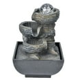 thumbnail image 4 of Elegante Adorno de Fuente de Escritorio Iluminado de Resina Con Bola de Cristal Paradoración Del Hogar, 4 of 7