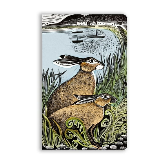 Flame Tree Soft Touch Journals Angela Harding: Rathlin Hares (Soft Touch Journal), Book 17, (Hardcover)