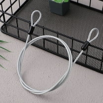 Topbathy Sturdy Transparent Cable Lock with Double Looped Ends for Bike Gate and Outdoor Use