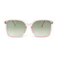 thumbnail image 2 of Womens Rectangular Chic Contemporary Designer Style Sunglasses Pink - Green, 2 of 4