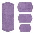 thumbnail image 2 of Home Weavers Waterford Collection 100% Cotton Non-Slip Bathroom Rug Set Machine Washable Bathroom Rug, Bath Rug, Bathroom Rug, Runner, Purple Color 4 Piece Bath Rug set, 2 of 8