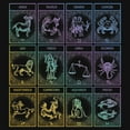 thumbnail image 2 of Girl's Lost Gods Zodiac Tarot Cards Graphic T-Shirt, 2 of 4
