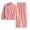 #-Pink, variant on CAZOFW Pajamas for Women,Flannel Zip Up Long Sleeve Top Pants Set Warm Fleece Sleepwear Sizes L-2X