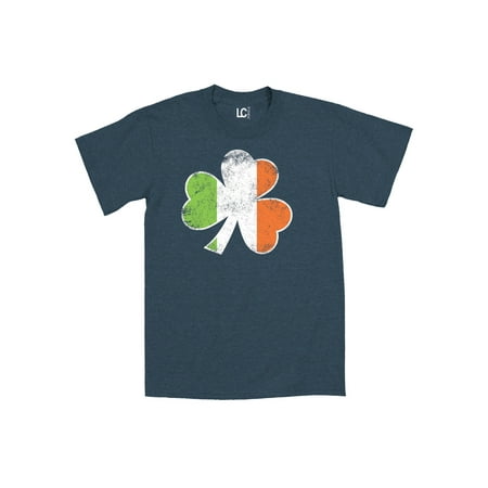 Country Flags T-shirt - Shamrock Irish Flag Fill St. Patty's Pride Ireland Country Novelty Mens T-Shirt