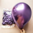 thumbnail image 1 of 100 piezas metálico rosa oro plata azul oro púrpura globo boda feliz cumpleaños látex Metal cromo globos aire helio Balon Vhermosa, 1 of 1
