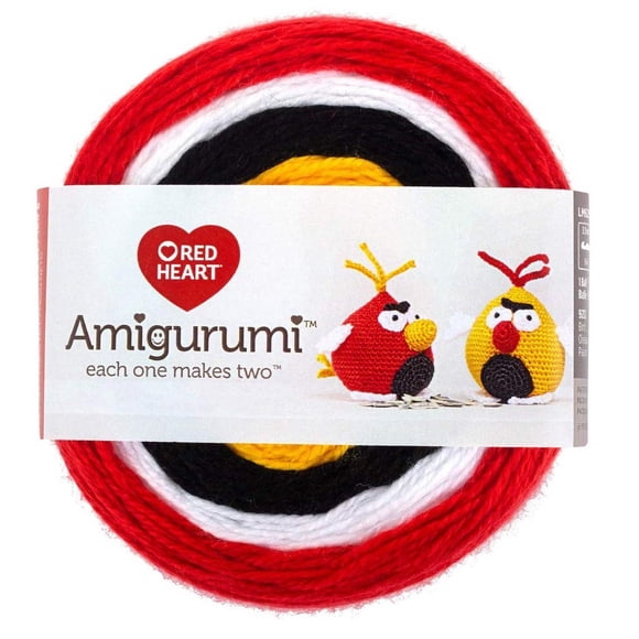 Bordado Amigurumi Red Heart Bird Coleccionables Red Heart Bird