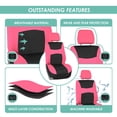 thumbnail image 4 of FH Group Light & Breezy Flat Cloth Car Seat Cover Set For Car Truck SUV Van Pink - Front, 4 of 6
