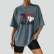 thumbnail image 2 of Camisas sexy de verano para mujer Blusa regular estampada con cuello redondo y manga corta OAVQHLG3B Store lin121212, 2 of 5