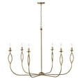 thumbnail image 3 of Capital Lighting 452563 Cohen 6 Light 44" Wide Taper Candle Style Chandelier - Mystic, 3 of 5
