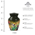 thumbnail image 2 of JAGASY Hummingbird Tiny Urn for Parents - Green Urn for Ashes Adult Male - Small Urns for Human Ashes Keepsake - Flowers Decorative Cremation Urns for Mom & Dad - (3 Inch), 2 of 7