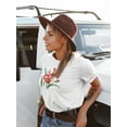 thumbnail image 2 of Cute Pink & Yellow Orchid Flower T-Shirt Women -Image by Shutterstock, Female Small, 2 of 4