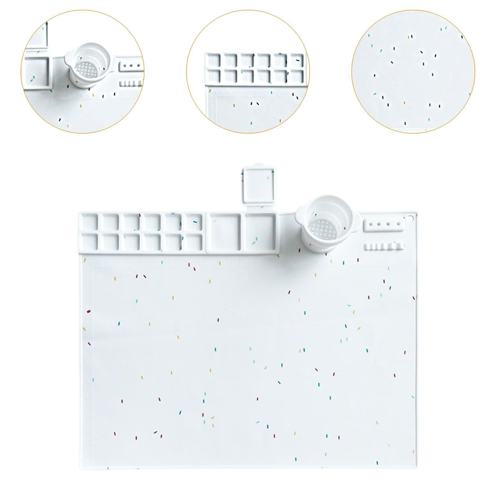 Sharprepublic Silicone Craft Mat Counter Mat Silicone Artist Mat for DIY Clay Project Kids