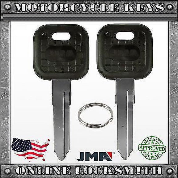 2 New Uncut Keys For Kawasaki Ducati Cagiva Triumph Motorcycles Keyway Kw14