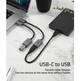 thumbnail image 3 of Adaptador USB C a USB Syntech, paquete de 2 cables Thunderbolt 3 OTG, 3 of 7