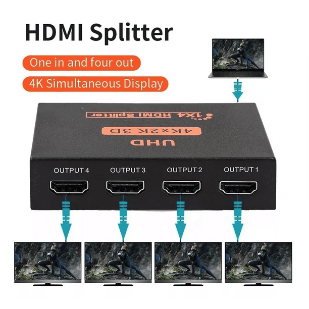 Señal Hdmi Hdmi Entrada Salidas Divisor Hdmi Splitter 4k Entrada