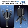 thumbnail image 3 of Cargador de coche OHLPRO 5 en 1 retráctil de 168 W con doble cable USB C, 3 of 8