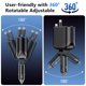 thumbnail image 3 of Cargador de coche OHLPRO 5 en 1 retráctil de 168 W con doble cable USB C, 3 of 8