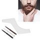 thumbnail image 3 of Relleno de lápiz de barba para hombres Pluma de estilo de peluquero Forma de reparación de bigote masculino 4 piezas Kit de lápiz de estilo de barba para hombres Plantilla de ANGGREK Otros, 3 of 8