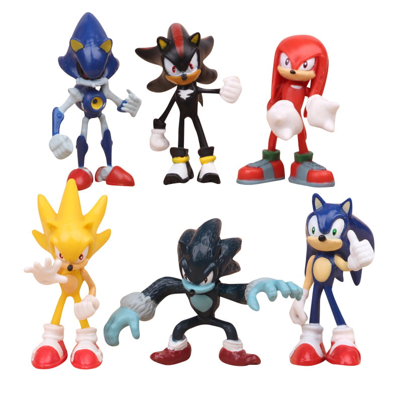 6pcs Sonic The Hedgehog Kids Toy PVC  Action Figure Set Christmas Gift  Collecto 