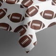 thumbnail image 5 of Brown Footballs Repeat Pattern Square Tablecloth,Waterproof Square Table Cover,Wipeable Spillproof Washable Table Cover for Home Kitchen Party Decor 60"x60"(152x152cm), 5 of 6