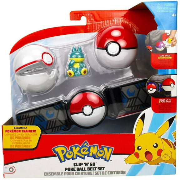 Pokemon Munchlax with Premier Ball & Poke Ball Clip 'N' Go Poke Ball Belt Set