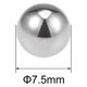 thumbnail image 2 of Uxcell Bolas de Rodamiento de Acero Cromado Plata G10 Grado de Precisión para Ruedas 20 Pcs 0.3 pulgadas, 2 of 3