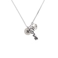 thumbnail image 2 of Delight Jewelry Silvertone Disc 1/2'' Initial - s - - Love and Lock Charm Necklace, 18"+1", 2 of 4