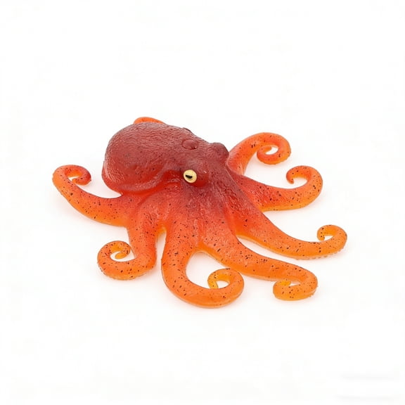 Octopus Stress Relief Toy, Deep Sea Animal Shape Soft Squeeze Decompression Toy, Flexible Elastic Relaxation Anxiety Reduction Toy, Portable Desk Decoration Sensory Hand Exercise Toy