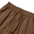 thumbnail image 5 of Hurxie Men's Lightweight Cargo Shorts with Drawstring,Comfy Casual Outdoor Shorts for Hiking Gym Workout Coffee,M, 5 of 7