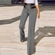 thumbnail image 1 of ICHUANYI Clearance Women Fashion Casual Plaid Print Button Straight Suit Pants(Black, XL) ICHUANYI WER2023081108207, 1 of 9