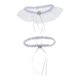 thumbnail image 1 of 2pcs / Set Liga De La Pierna De Del Cordón De Las Mujeres Bowknot Leg Band Para Novias Blanco, 1 of 9