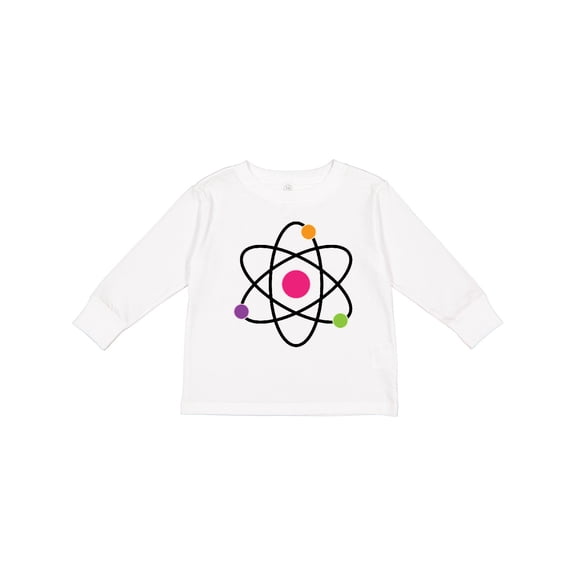 Inktastic Science Atom Cute Physicist Boys or Girls Long Sleeve Toddler T-Shirt